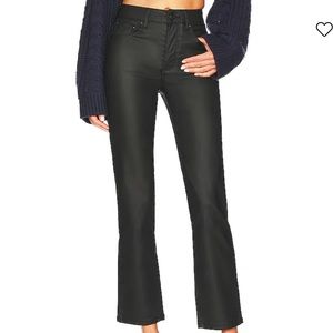 Free People Black Leather Pants